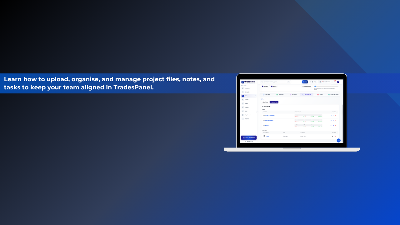 Job Documentation and Notes