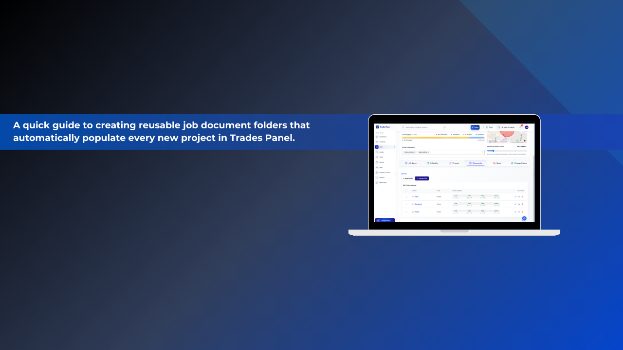 Setting Up Job Document Templates