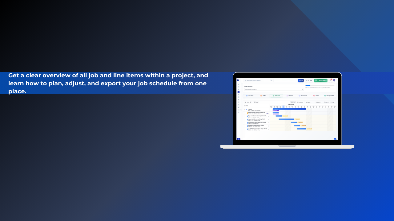 Understanding the Job Schedule View